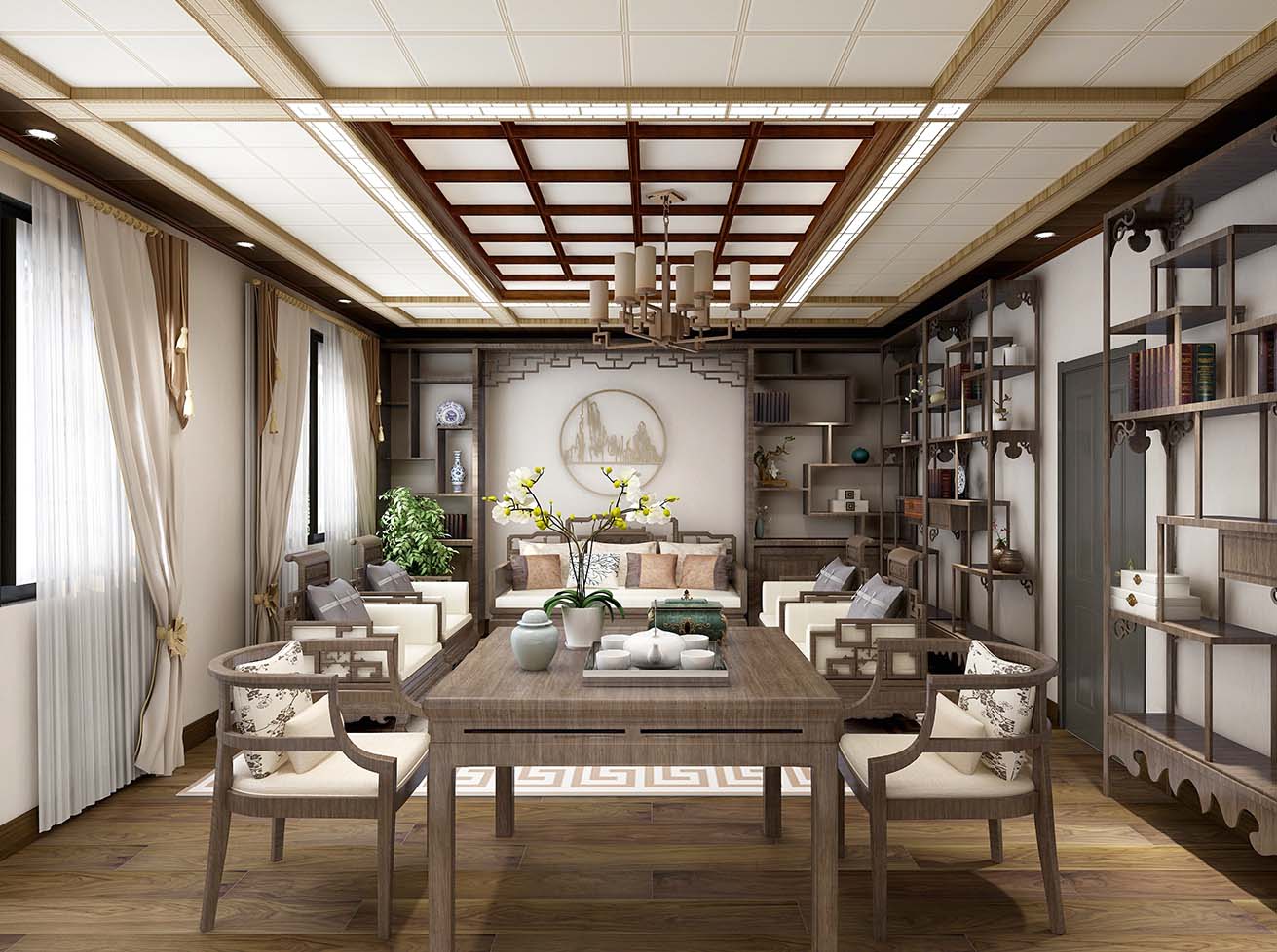 2019集成吊頂廠家巴迪斯新中式吊頂家裝風格 2019集成吊頂廠家巴迪斯新中式吊頂家裝風格