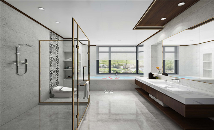 為了避免冷寂和空蕩,可以將浴室集成吊頂的高度設計為2.2米至2.4米之間。 為了避免冷寂和空蕩,可以將浴室集成吊頂的高度設計為2.2米至2.4米之間。